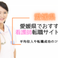愛媛県でおすすめの看護師転職サイト3選！平均収入や転職成功のコツを紹介
